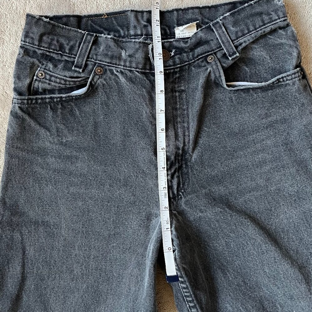 Vintage Levi's 550 Orange Tab Faded Black/Grey Jeans, W28 L29 - Picture 7 of 12